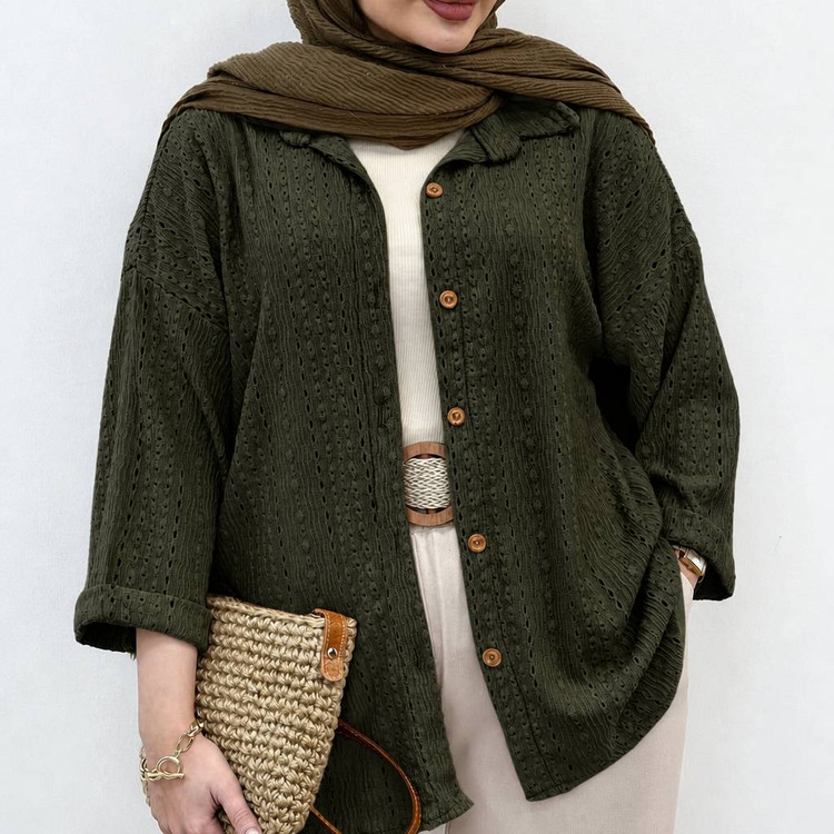 شومیز کوک دوزی مراکشی سایز ۱ و ۲ سلین
