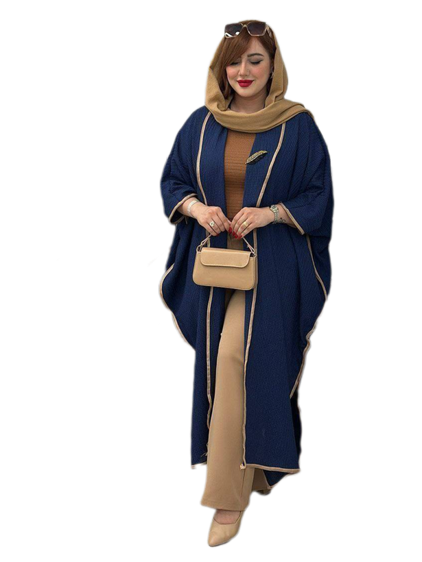 مانتو بلند حصیری با کیفیت فری سایز میخک