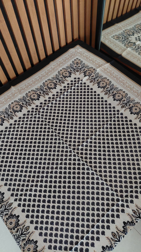 روسری نخ پنبه قواره ۹۵ طرح دار میکس