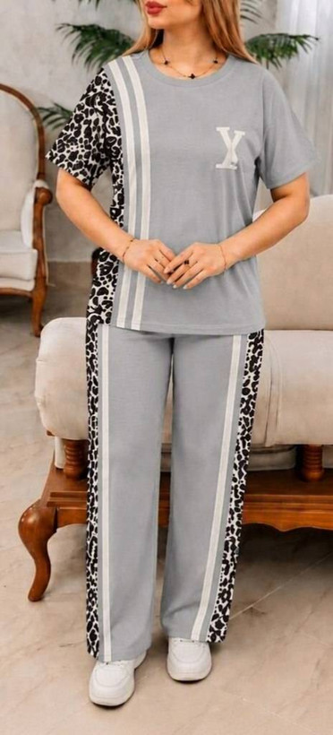 ست تیشرت شلوار زنانه نخ پنبه ترانه