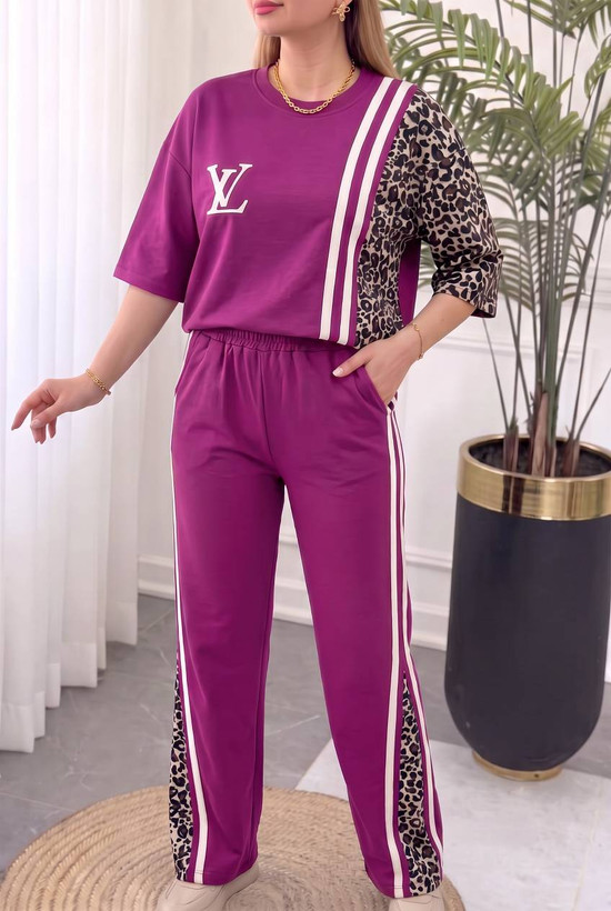 ست تیشرت شلوار زنانه نخ پنبه ترانه