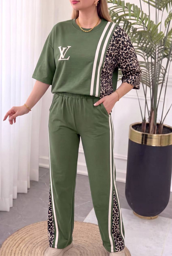 ست تیشرت شلوار زنانه نخ پنبه ترانه
