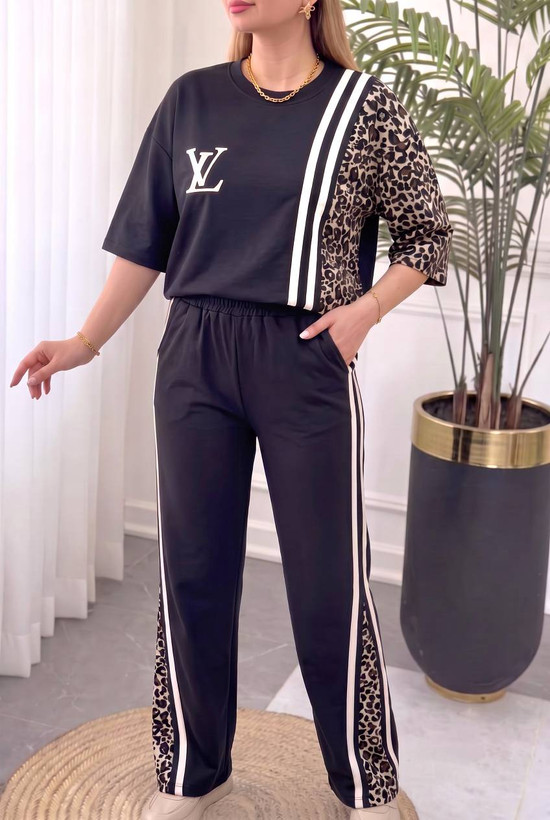 ست تیشرت شلوار زنانه نخ پنبه ترانه