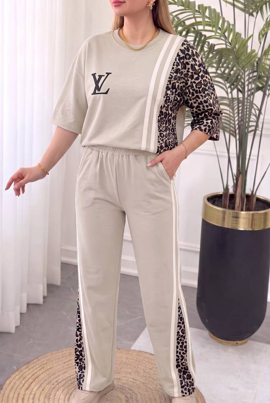 ست تیشرت شلوار زنانه نخ پنبه ترانه