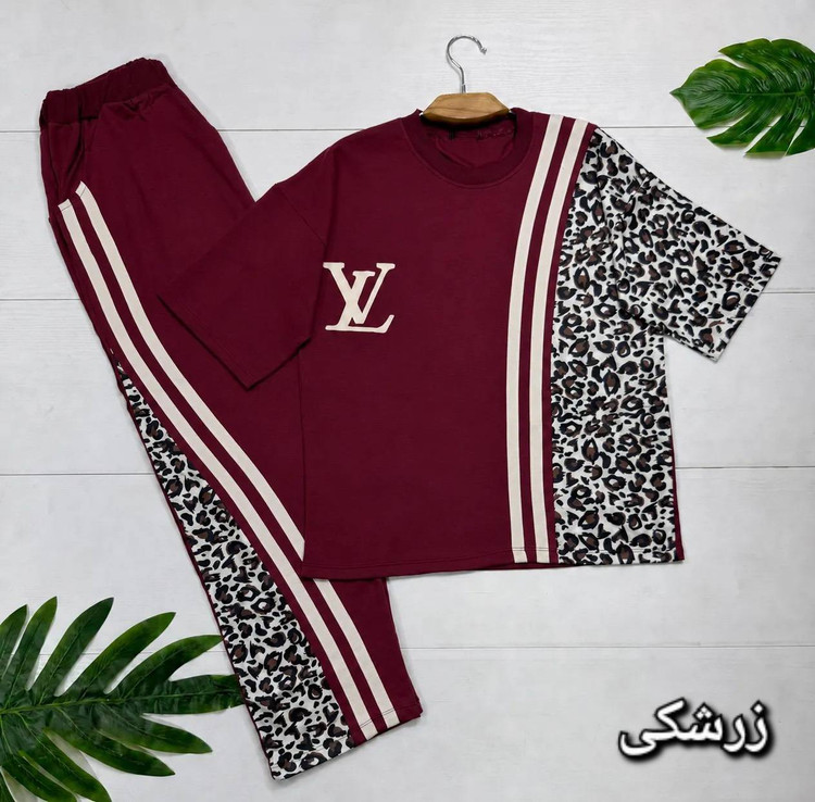 ست تیشرت شلوار زنانه نخ پنبه ترانه