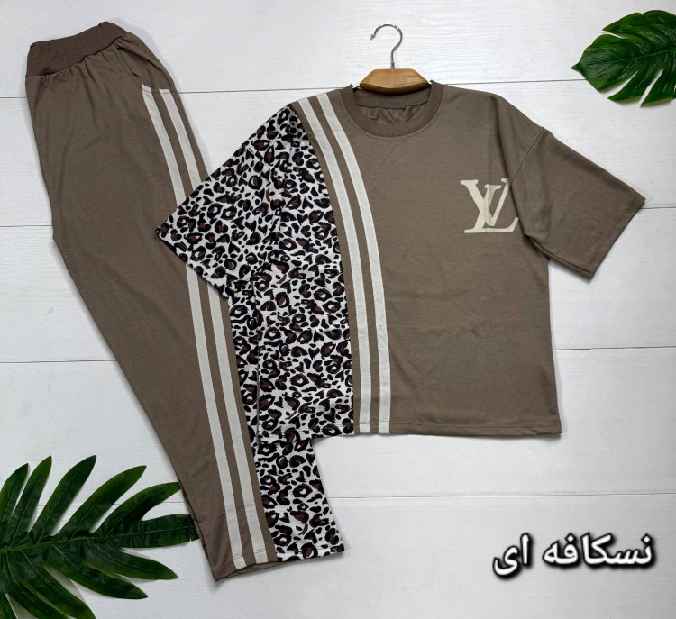 ست تیشرت شلوار زنانه نخ پنبه ترانه