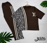 ست تیشرت شلوار زنانه نخ پنبه ترانه