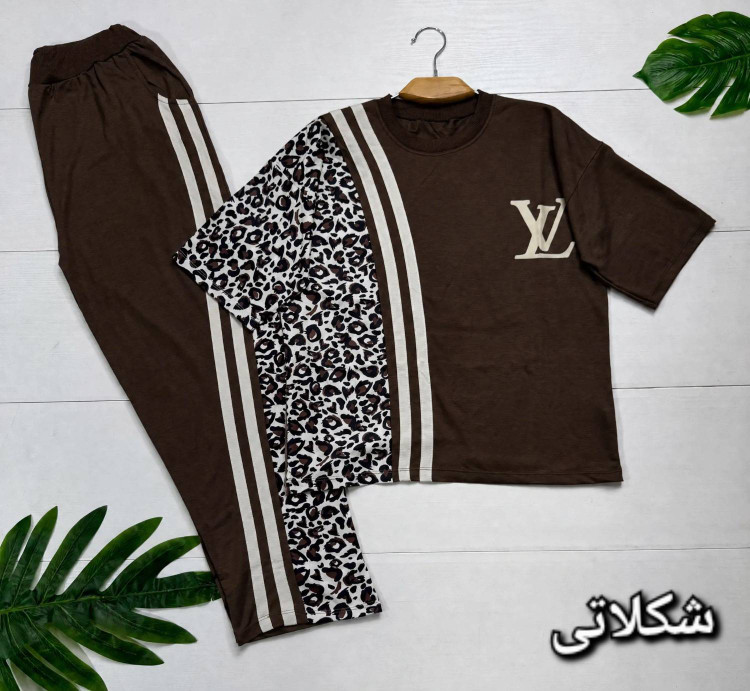 ست تیشرت شلوار زنانه نخ پنبه ترانه