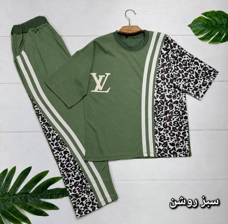 ست تیشرت شلوار زنانه نخ پنبه ترانه