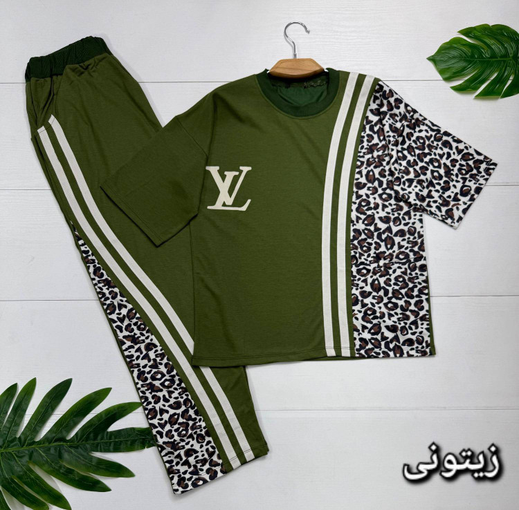 ست تیشرت شلوار زنانه نخ پنبه ترانه