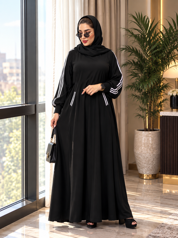 عبای اسپرت الیزه فریسایز ۴۲تا۵۴ ساره