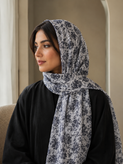 شال طرحدار نخی قواره ۱۸۵×۵۵