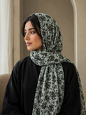 شال طرحدار نخی قواره ۱۸۵×۵۵