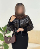 بامبر پلنگی پاییزه تافته فریسایز ۳۸تا۴۶
